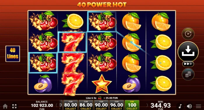 40 Power Hot Coin Boost panalo sa base game